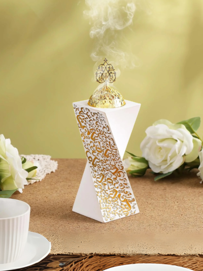 White Charcoal Incense Burner